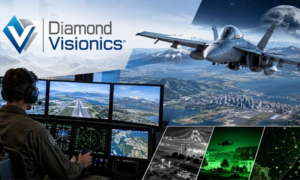 Discover Diamond Visionics, its 3D simulation software, Genesis products, key features, and uses in aviation, defense, and flight training.
